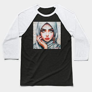 Arabic princess by Charlotte VanRoss (cvanross) Baseball T-Shirt